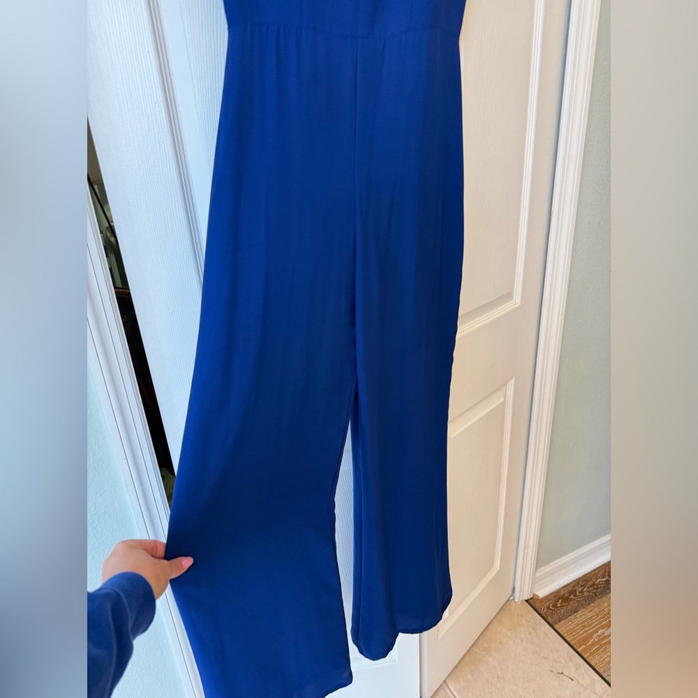 Amanda uprichard blue Lamar jumpsuit - Picture 5 of 11